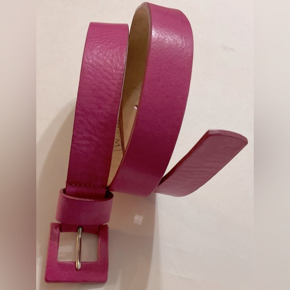 WCM pink leather belt for women. size - L. Used. good condition.